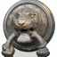 Paul JOUVE (1878-1973) - Marteau de porte à la tête de lion. version 1.C 1926.